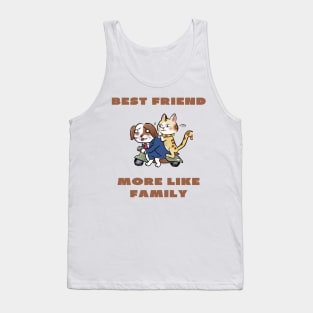 Best friend more like family Tank Top